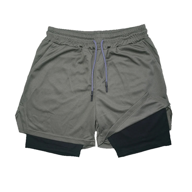 Everyday Men's Double Layer Fitness Shorts