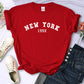 New York 199X Personality Letter T Shirt Womens Fashion Brand Short Sleeve Casual Comfortable Tee Shirtsport Summer T-Shirts