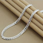 925 Sterling Silver 6MM Full Sideways Chain