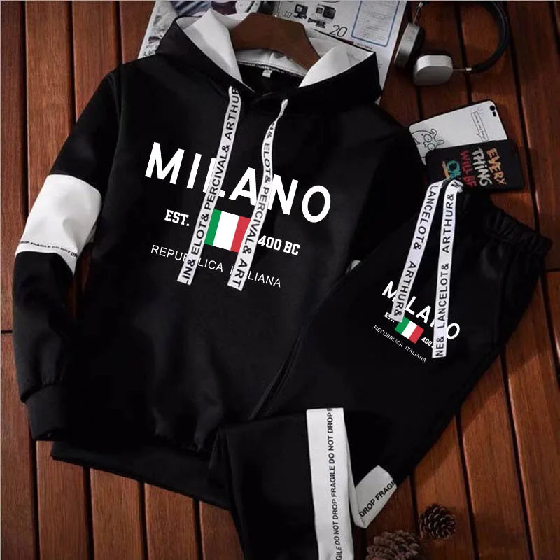 MILANO - All White Graphic Set - Men's