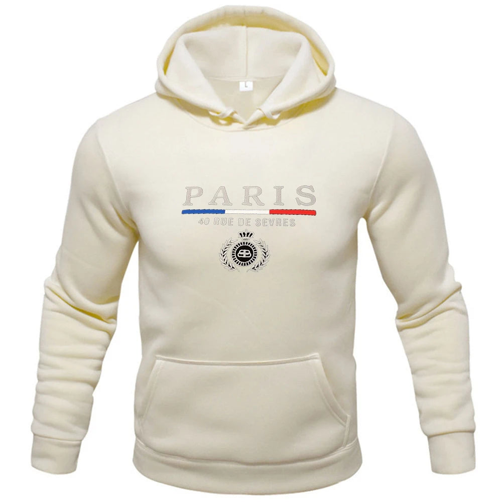 PARIS Logo-Print Hoodie - Men's