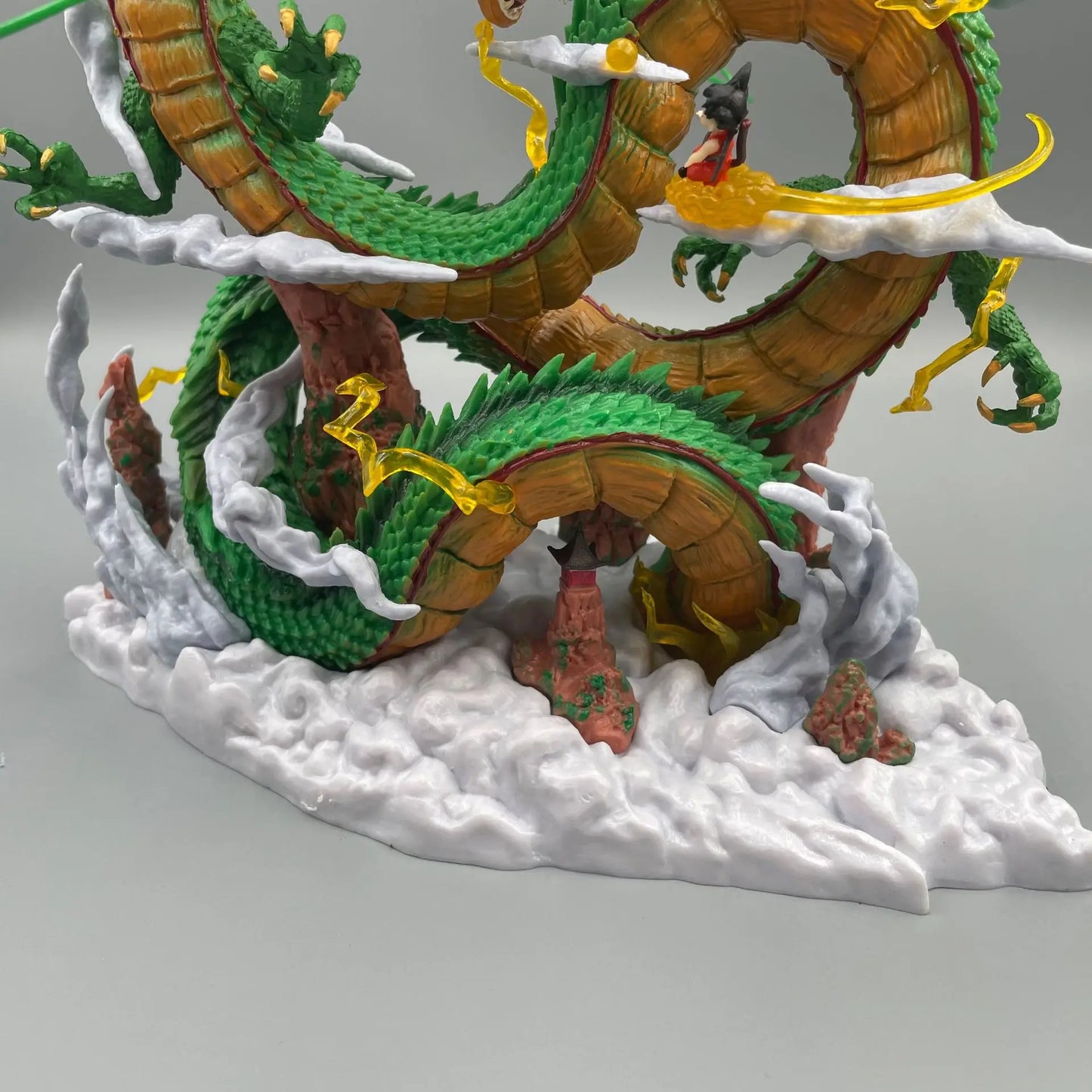 24cm Dragon Ball Anime Figure Shenron Figure Goku And Shenron Figurine Model Pvc Statue Doll Collection Room Toy Gifts