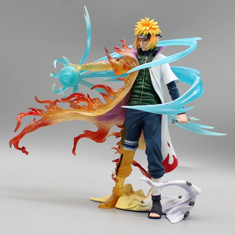 26cm Naruto Figures Namikaze Minato Anime Figures Gk Pvc Statue Action Figurine Rasengan Desk Decoration Model Kids Toys Gift