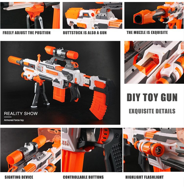 Toy Gun Modified Parts for Nerf N-strike Elite Series Muffler Tail Stock Flashlight Universal Toy Gun Accessories