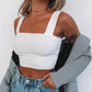 Y2K Summer Band-Strap Crop Top