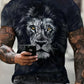 Fast Fashion - Lion Print Graphic T-Shirts