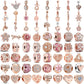 Mali Charms: Rose Gold Collection - Flowered Gem