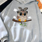 Y2K Kawaii Owl Print Hoodie