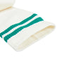 Nike Teal-Striped White Socks