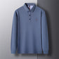 Men's Long Sleeve Casual Embroidered Polo