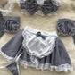 Y2K Erotic Korean-Style Maidservant Set