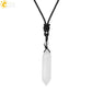 Men's Mali Necklace - Polished Stone Wolf-Shark Tooth