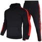 Autumn and Winter Jogging Suits for Men Striped Hoodie+Pants Casual Tracksuit Male Sportswear Gym Casual Clothing Sweat Suit New