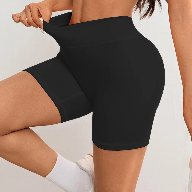 V Cross Waist Yoga Shorts for Women Naked Feeling Workout Shorts 3.5 Running Fitness Sports Shorts