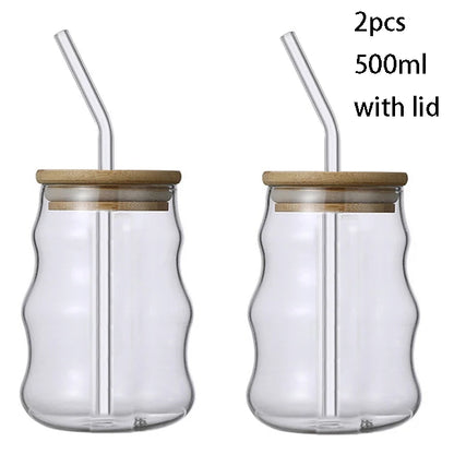 Mali Cups - Exotic Mason Jar Cup w/ Lid & Straw 2pc