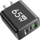 65W Lightning 3-Port Adapter - Charging Box/Plug (1 USB-A Port, 2 USB-C Ports)