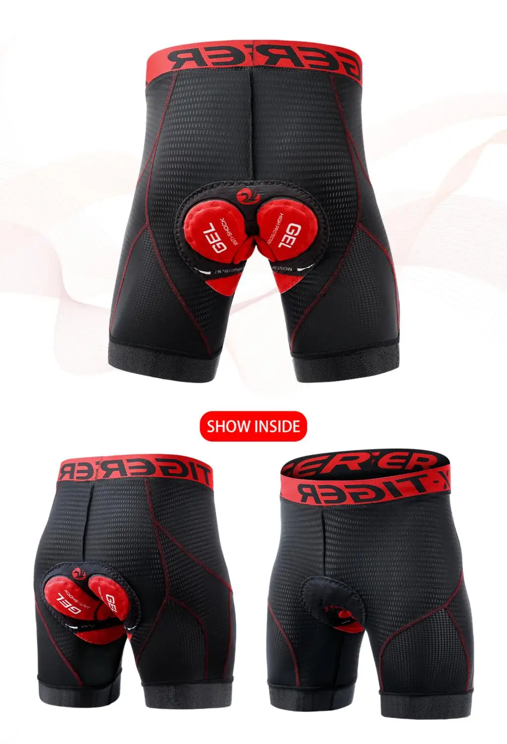 X-TIGER Cycling Shorts Breathable Mesh Cycling Underwear Gel Pad Shockproof MTB Bike Shorts Dropshipping Bicycle Underwear