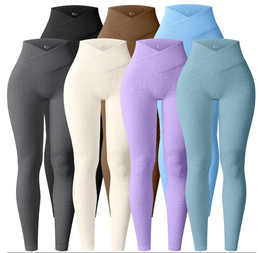 OQQ Hot Selling V Waist Fitness Pants Buttock Lifting Women Workout Leggings