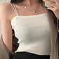 2024 Casual Women Halter Crop Tops Summer Sleeveless Camis Backless Strap Tank Top Slim Solid Short Female Tube Cropped Vest