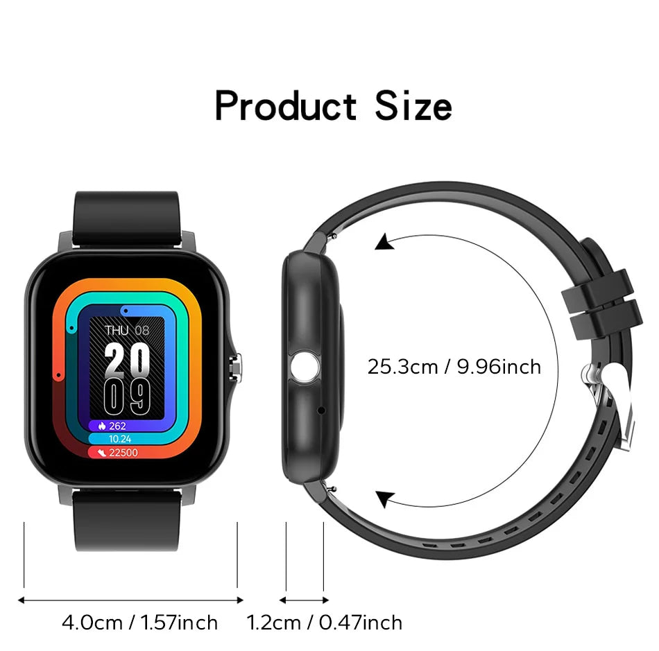 Smart Watch Android Phone 1.44'' Inch Color Screen Bluetooth Call Blood Oxygen/Pressure Monitoring Smart Watch