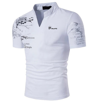 Men's Graphic-Print Polo T-Shirt