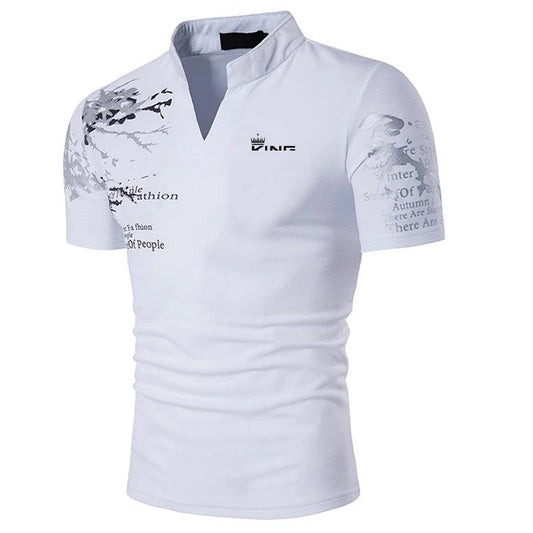 Men's Graphic-Print Polo T-Shirt