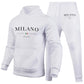 MILANO - All Grey Letter-Print Set V3 - Men's