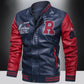 Marquis Autumn - Leather Baseball Bomber Jacket