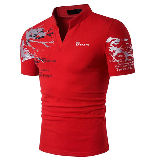 Men's Graphic-Print Polo T-Shirt