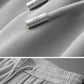 Light Luxury High end Letter Embroidered Men's Casual Pants 2024 Summer New Silk Smooth Breathable Fashion Brand Sports Pants