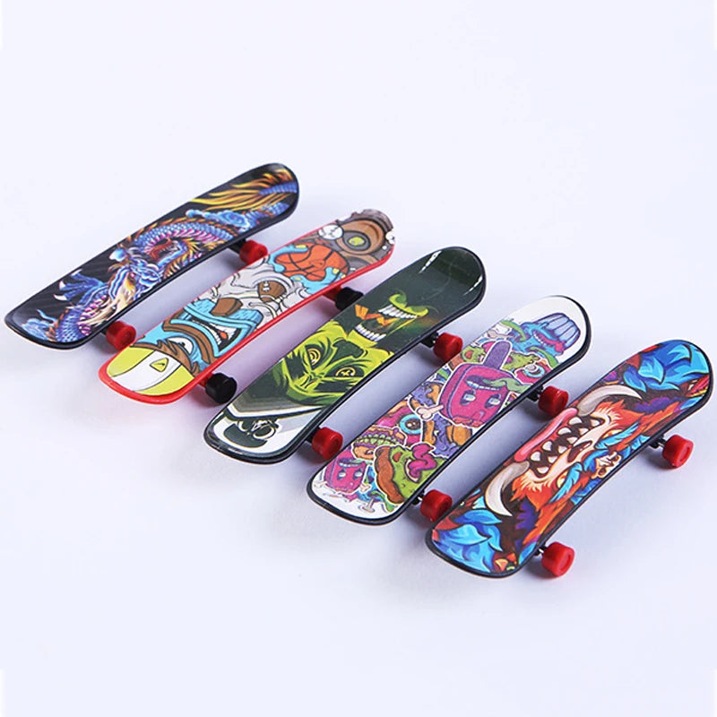 10pcs Finger Skateboard Toys Creative Fingertip Fingerboards Toys for Kids Birthday Party Favor Classroom Gift Goodies Filler