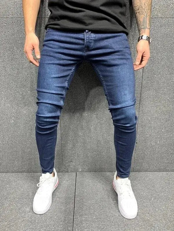 Fast Fashion - Ripped Skinny Denim Jeans - Men