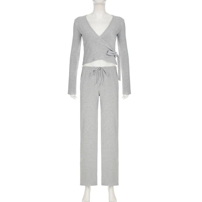 Malinova Autumn - High Waist 2pc Drawstring Set