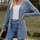 Solid Button Up Pocket Cardigan, Casual Long Sleeve Sweater For Spring & Fall, Women's Clothing