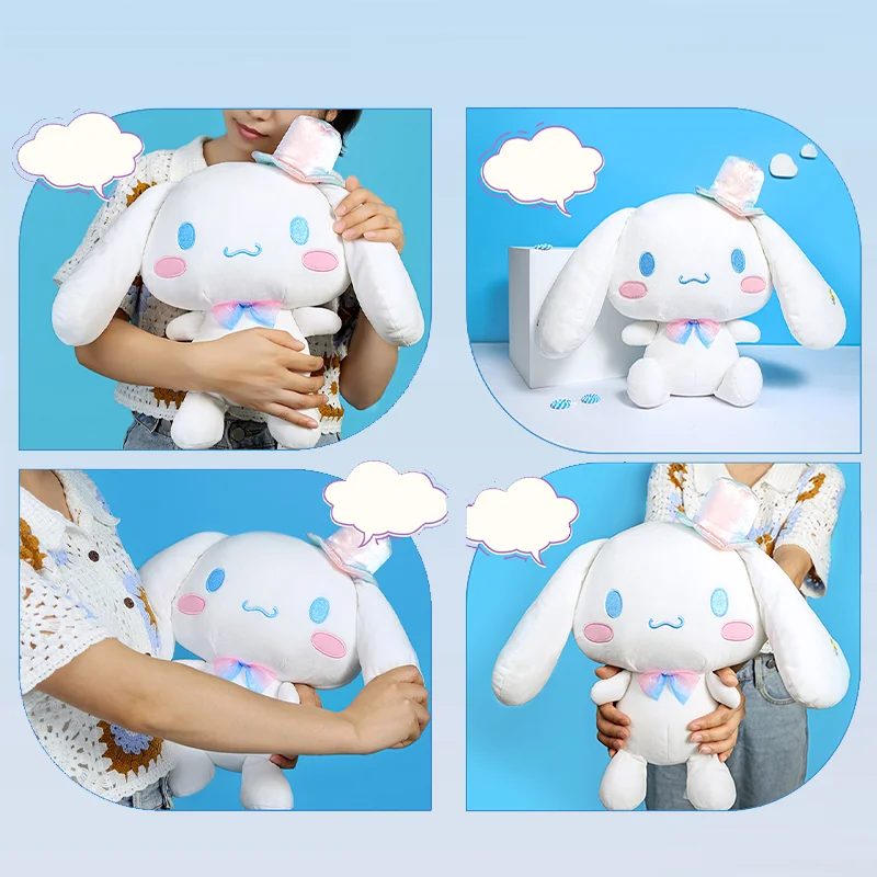 25CM Sanrio Kawaii Colorful Cinnamoroll Cartoon Cute Stuffed Toys kawaii Gifts Soft Plush Birthdays Christmas For Girlfriend