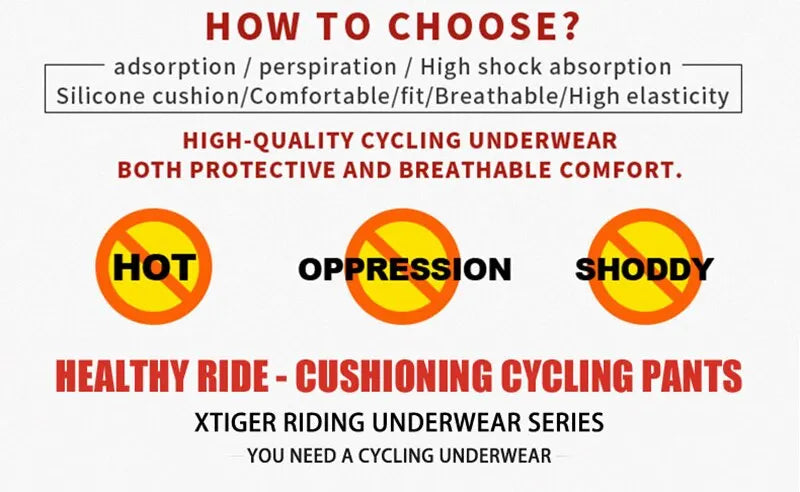 X-TIGER Cycling Shorts Breathable Mesh Cycling Underwear Gel Pad Shockproof MTB Bike Shorts Dropshipping Bicycle Underwear