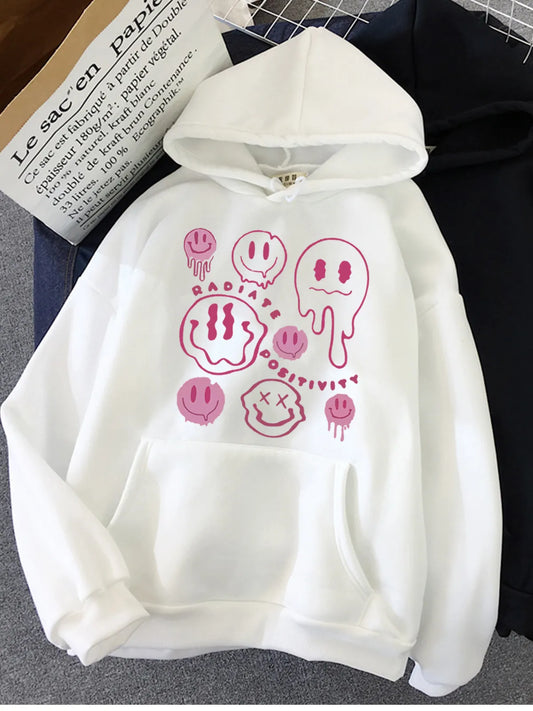 Y2K Drip Ghost Hoodie - Women's