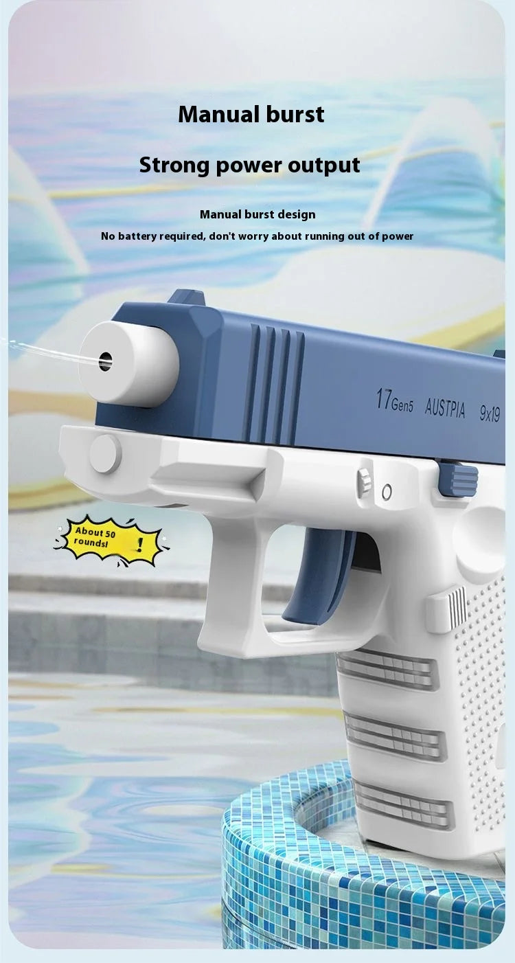 Summer Water Gun non Electric Pistol High-pressure Full Automatic Shooting Kid Children Boys Girls Adult Water Beach Toys Gun