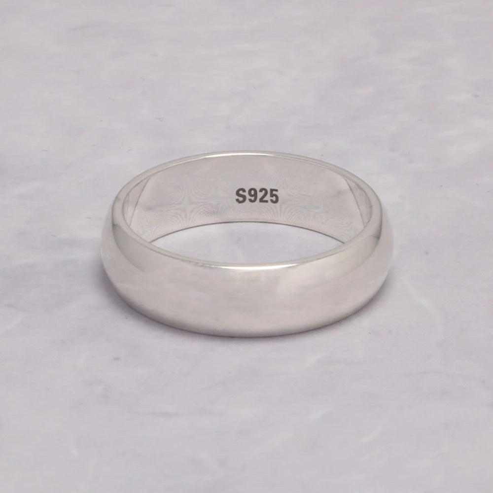 Thin 925 Silver Wedding Band