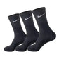 Nike Unisex White-Black 3-Pair Socks