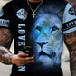 Fast Fashion - Lion Print Graphic T-Shirts