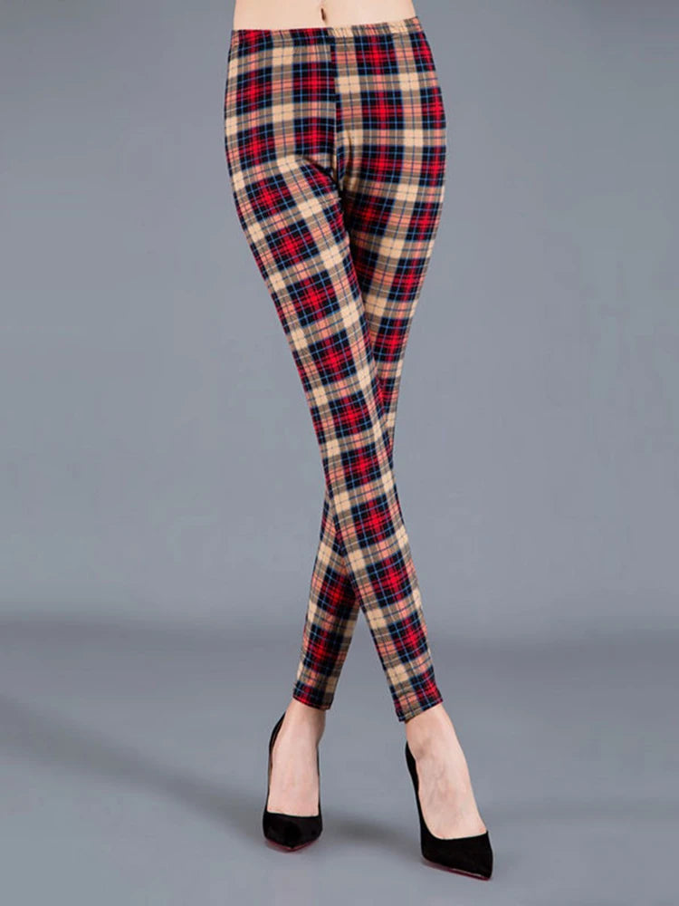 Y2K Plaid Leggings