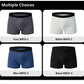 10-Pack solid color basic men's plus size boxers underwear comfortable and fashionable teenagers multi-piece matching underwear