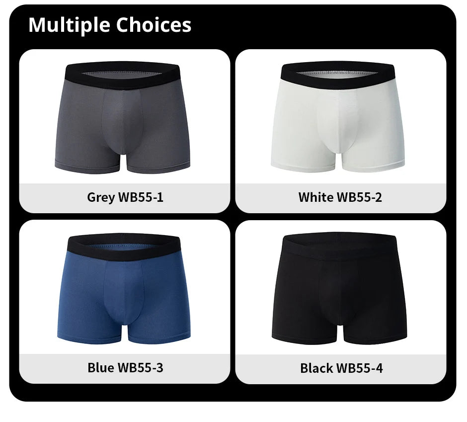 10-Pack solid color basic men's plus size boxers underwear comfortable and fashionable teenagers multi-piece matching underwear