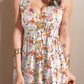 Summer Slim-Waist Floral Print Sleeveless Dress