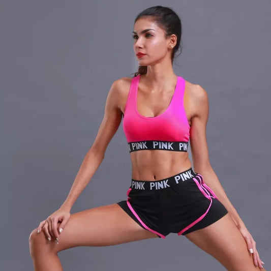 PINK 2pc Tank and Shorts Workout Set