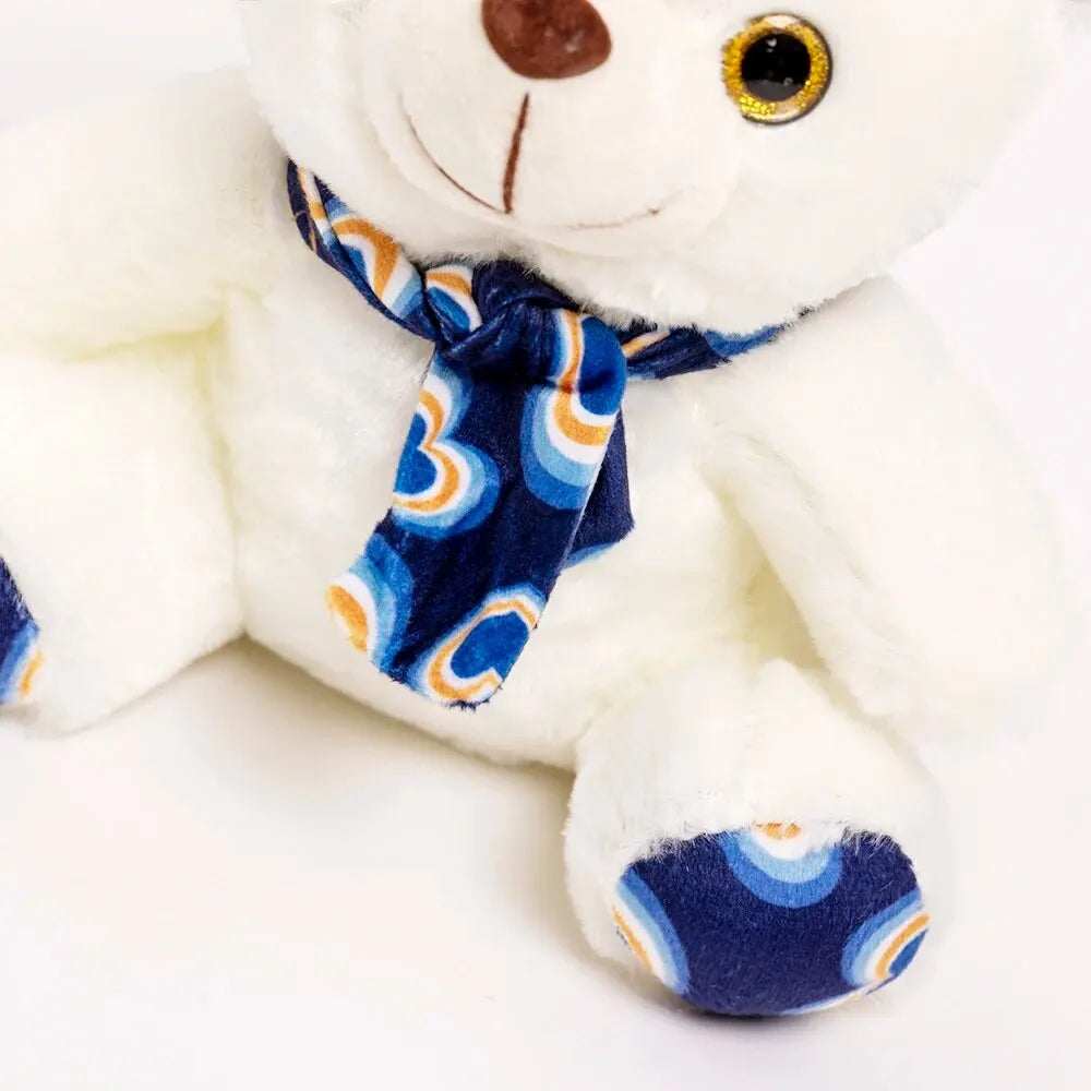 Cute Bear Plush Toy 20cm Stuffed Animals Teddy Bear with Scarf Soft Doll Kids Toys Birthday Gift