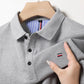 Men's Fitted Short Sleeve Casual Embroidered Polo