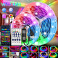 LED Strip RGB 5050 WS2812b Bluetooth App Control Chasing Effect Lights Flexible Tape Diode Ribbon TV BackLight Bedroom Decorate