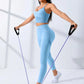 Women Yoga Set 2/Pcs Seamless Workout Outfits Yoga Sportswear Tracksuit Leggings And Thin Shoulder Strap Stretch Sports Bra Fitn